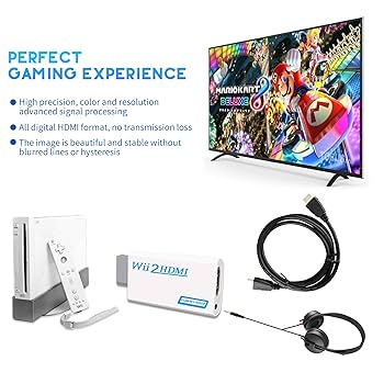 任天堂 - Wii 本体＋リモコン4つ　箱付き　HDMIコンバーター付 entameoukoku_15527